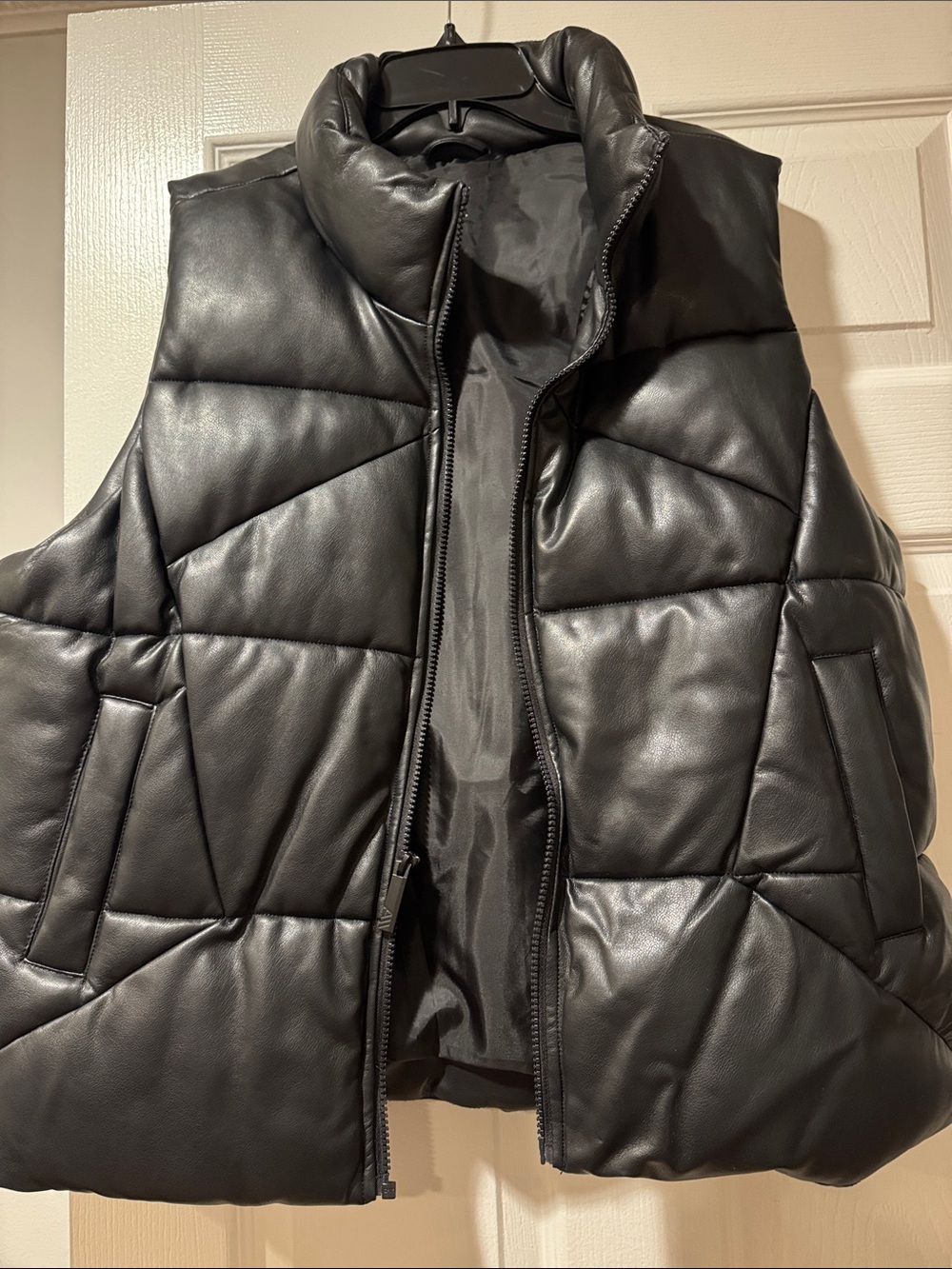 Andrew Marc Black Quilted Puffer Vest